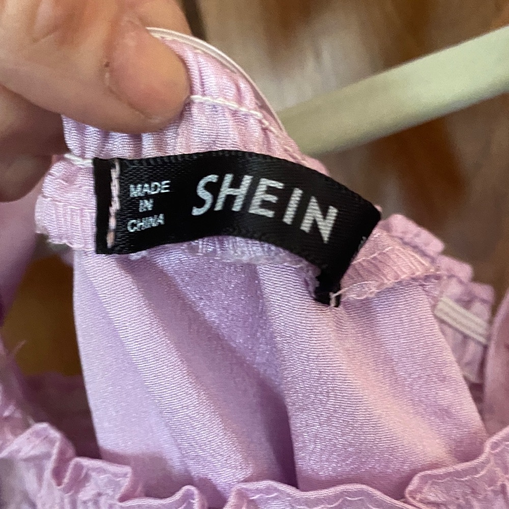 SHEIN Lavender Ruffled Top - Picture 2 of 4